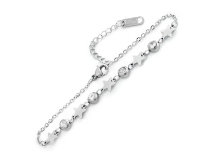 vyr 1376 naramek tenky hvezdicky se zirkony zapinaci