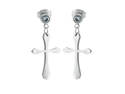 vyr 1444 nausnice vysaci krizek se zirkonem