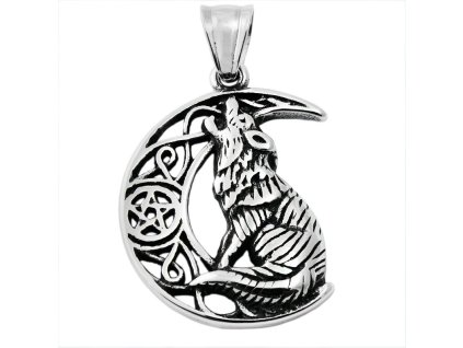 vyr 1476 privesek vlk n mesici vijci s pentagramem