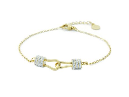 vyr 1490 naramek dva dudliky zlate se zirkony