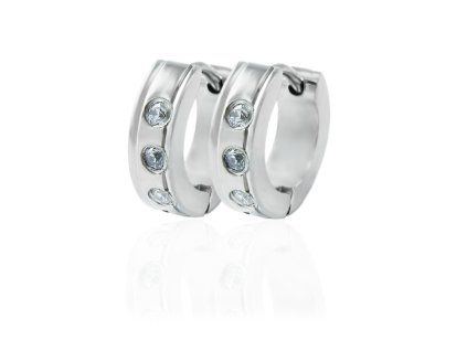 vyr 1505 nausnice kruhy male se tremi zirkony ohranicene