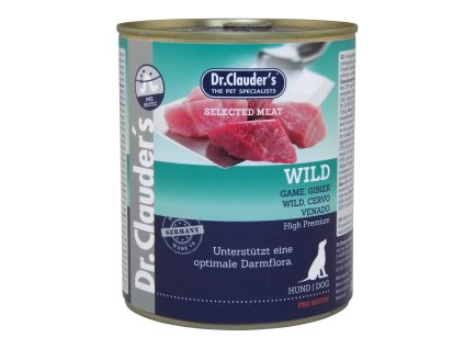 Dr.Clauder´s 800g Wild (zvěřina) dog  AKCE