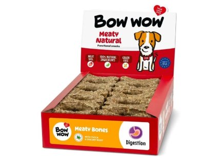 Naturální masová kost 30ks/box drůbeží & kolagen, juka, bylinky & inulín