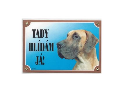 Cedulka doga žlutá AKCE