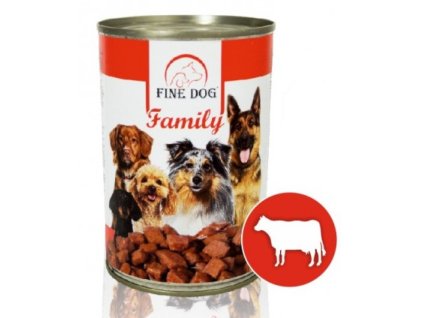 Fine dog Family 415g hovězí
