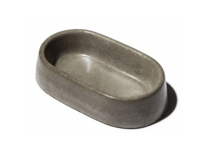 Miska beton č.214 400ml oválná šedá