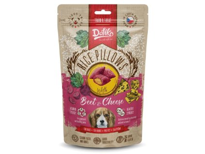 Dafiko 80g Rice Pillows Beet/Cheese dog