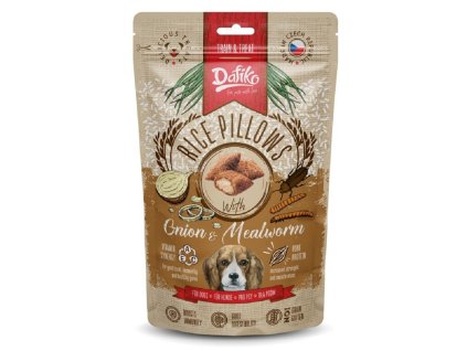 Dafiko 80g Rice Pillows Onion/Mealworm dog