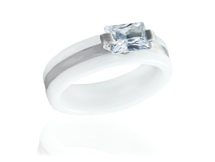 vyr 1500 prsten keramika bili s krystalem