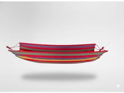 HAMAK 200x100 CM ČERVENÝ PRUH