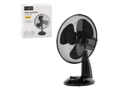 STOLNÍ VENTILÁTOR ČERNÝ 40W