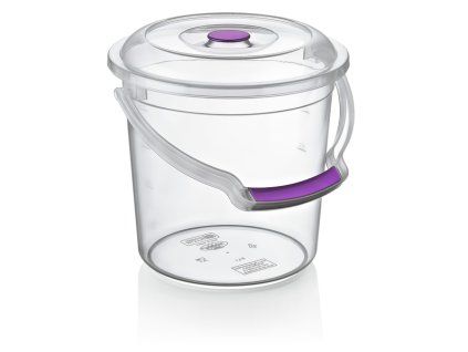 Vědro průhledné s víkem 5L *6973