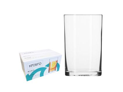 Sada 6 hladkých sklenic na vodu 250 ml Basic