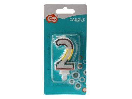 SVÍČKA "2" ČÍSLICE