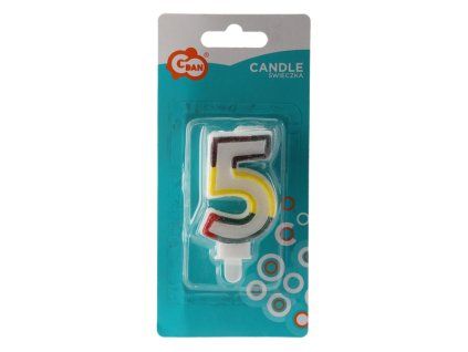 SVÍČKA "5" ČÍSLICE *1220*9031*