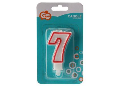 SVÍČKA "7" ČÍSLO *1244*9055*