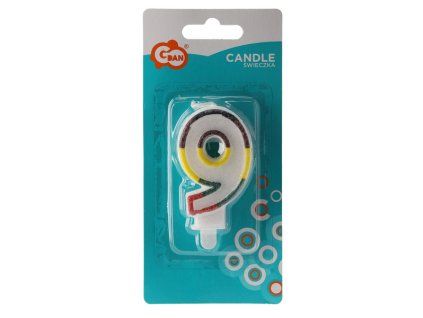 SVÍČKA "9" ČÍSLICE *1268*9079*