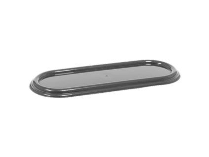 OVÁLNÁ LUCERNA 44 CM GRAFITOVÁ METALICKÁ *5036*