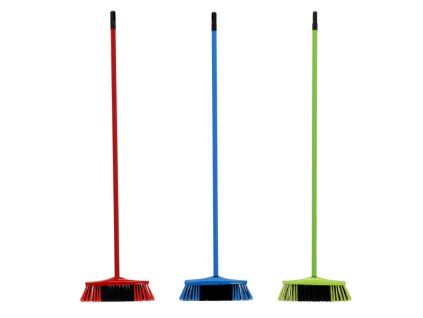 Smeták s násadou MIX barev