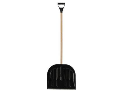 PLASTOVÁ LOPATA NA SNÍH ČERNÁ 45CM LOPATA + NÁSADA + RUKOJEŤ