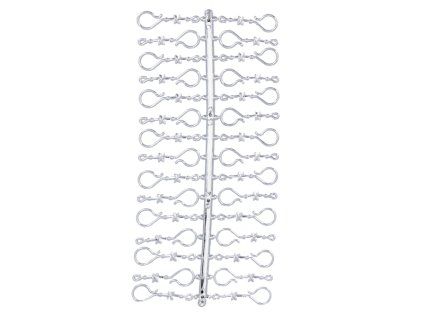 Stříbrné háčky na vánoční ozdoby A'30 *0159