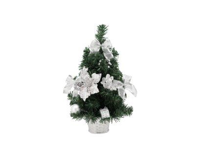 VÁNOČNÍ STROMEK 40 CM STŘÍBRNÝ *2248