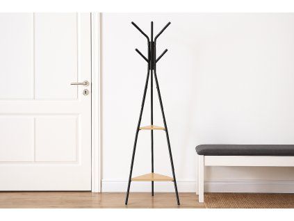 STOJAN NA OBLEČENÍ TARES 180 CM S POLICEMI *5400