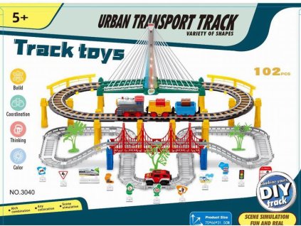 Elektrická dráha s mostem + 1 auto