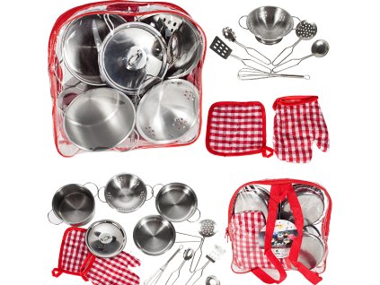 Kuchyňská sada v kovovém batohu