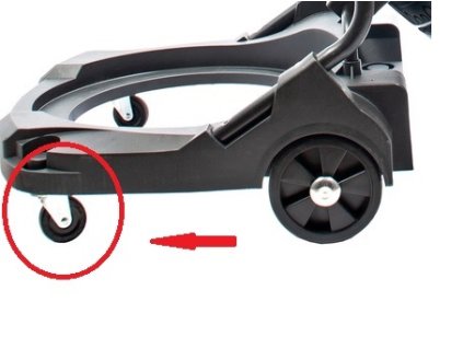 Černý zametač ML3600W 80L - malá kolečka