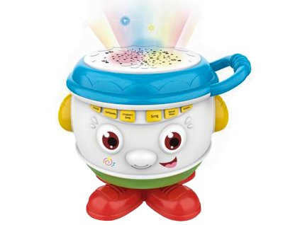 Hudební bubínek s projektorem