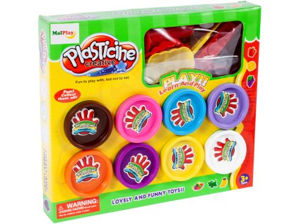 Modelovací hmota 8 kelímků a formičky