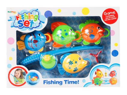 Dovednostní hra chytání rybiček modrá