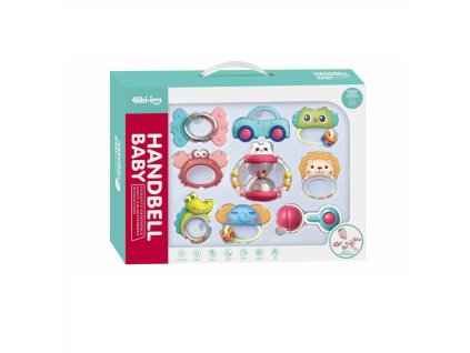 Sada chrastítek pro miminko 9 ks