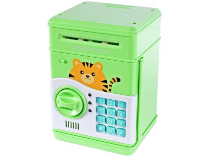 Pokladnička trezor KOTEK zelená