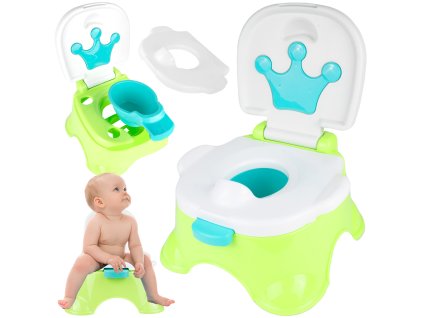 Interaktivní nočník s hudbou zelený