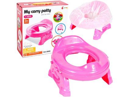 Cestovní růžová násada se 4 sáčky