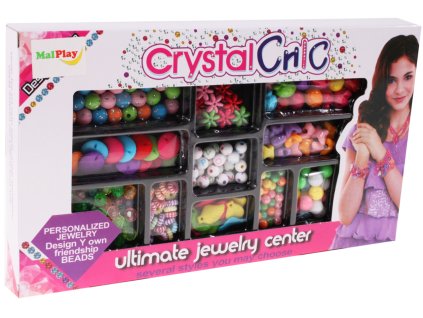 Sada náramků barevné Crystal