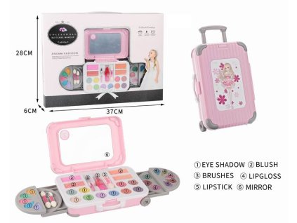 Sada na make-up v kufříku na kolečkách