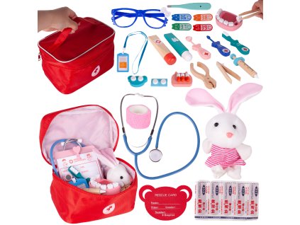 Dřevěná sada lékaře Malý doktor