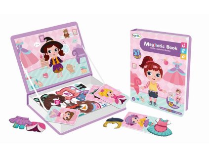 Magnetická skládačka Oblékání holčičky