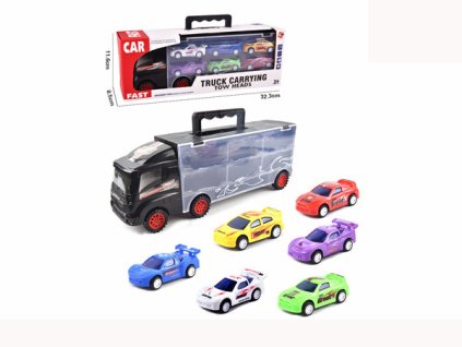 Nákladní auto se 6 autíčky