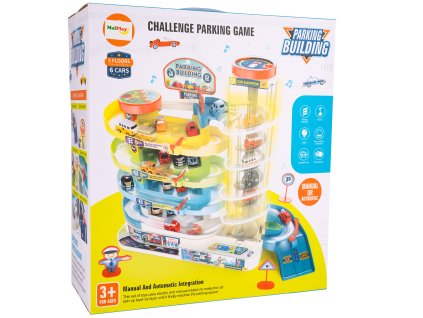 Parkoviště 5 úrovní + 6 autíček