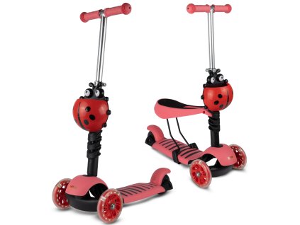 Koloběžka Beruška červená