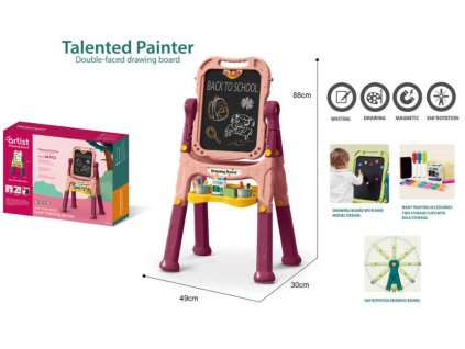 Umělecká tabule 48 ks růžová