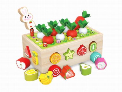 Dřevěný třídič Mrkvičky