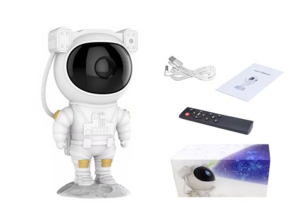 Noční lampička, projektor hvězd - Astronaut