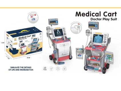 Lékařská sada se zvukem růžová