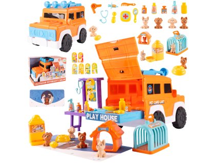 Terénní autíčko - groomer se psi