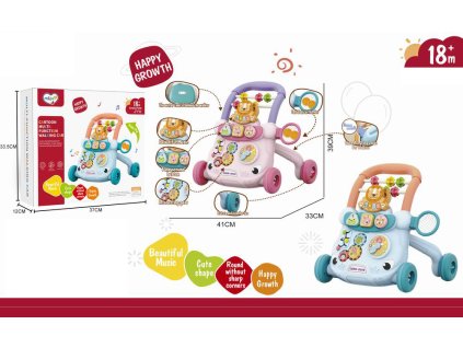 Chodítko lev s hudbou modré